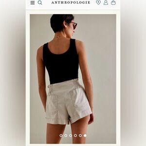NWT Size 00 (Waist 12.75 -13.75")- By Anthropologie Smocked Shorts